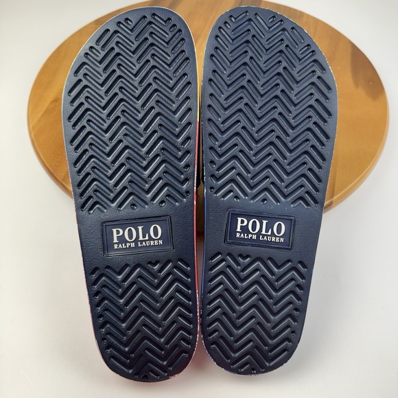 New NWOB Mens Polo Ralph Lauren Bandana Print Slip On Sandals Slides Size 13 D main image 8